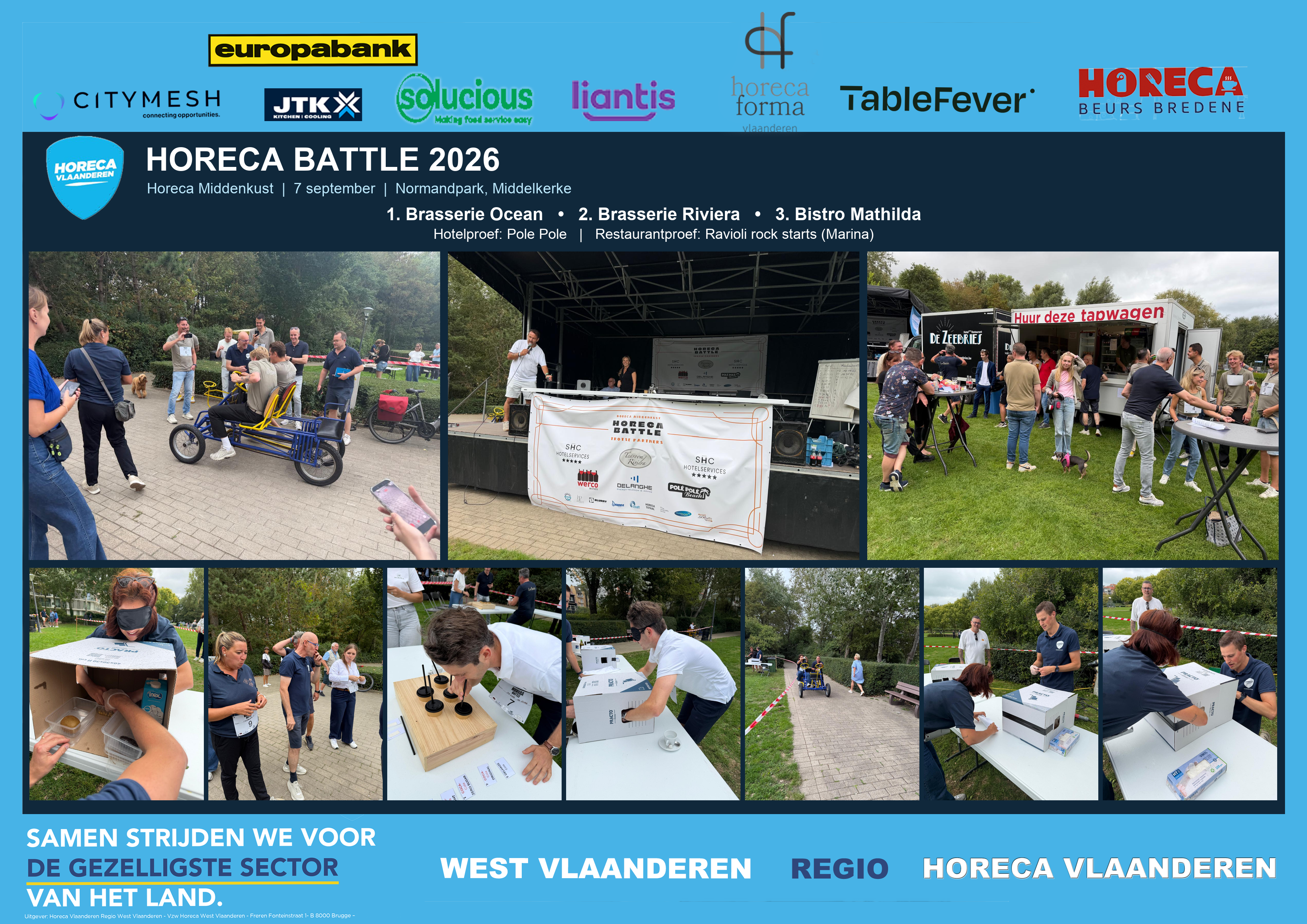 Originele collage Horeca Battle 2026 met partneromlijsting